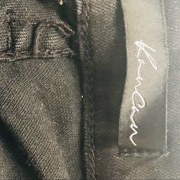 KanCan Black Distressed Denim Shorts – Size 24 - Picture 11 of 15